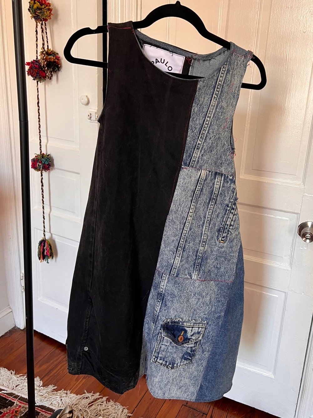 One-of-a-kind Upcycled Sustainable Paolo Redeem Denim Dress